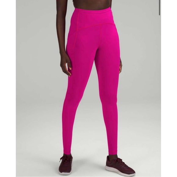 Lululemon Swift Speed High-Rise Tight Sonic Pink Sz 12 - Picture 1 of 9